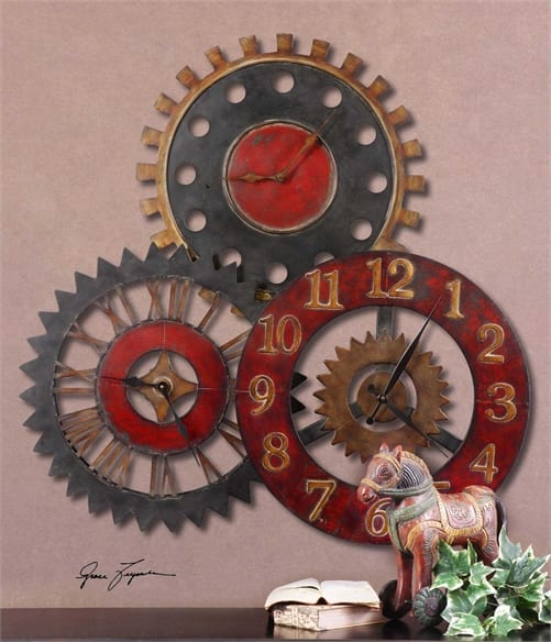 Rusty Movements Wall Clock