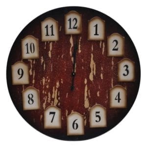 Distressed Redwood Clock