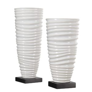 Kiera White Vases