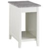Diamenton Chairside End Table with USB Ports & Outlets