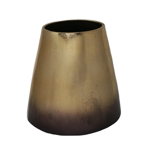 Gold Ombre Metal Vase