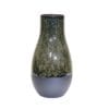 Olive and Black Ceramic Vase