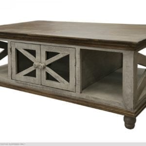Florence Gray 4 Door Cocktail Table