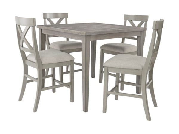 PARALLEN COUNTER TABLE W/UPH BARSTOOL