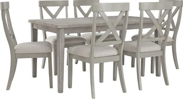 PARALLEN RECTANGULAR DINING TABLE W/DINING CHAIR