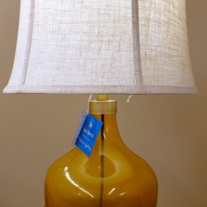 Orange Glass Table Lamp