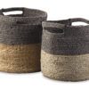 Parrish Natural Black Baskets (Set of 2)