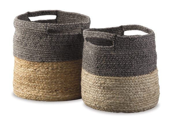 Parrish Natural Black Baskets (Set of 2)