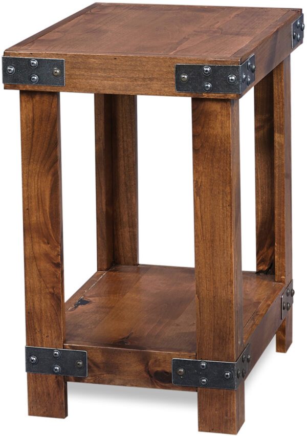 Industrial Chairside Table