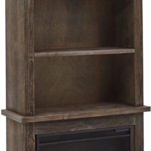 74" Fireplace Display Bookcase