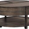 Blakely Lift-Top Round Cocktail Table
