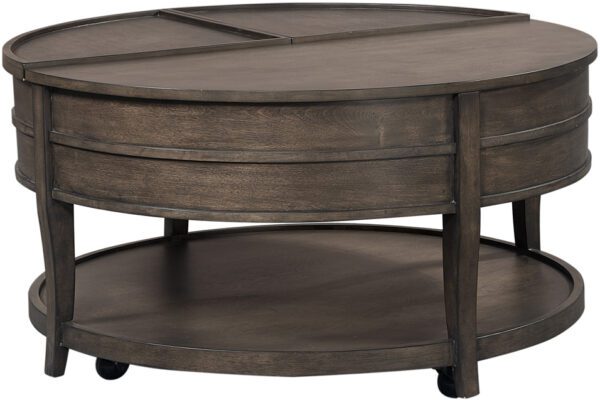 Blakely Lift-Top Round Cocktail Table