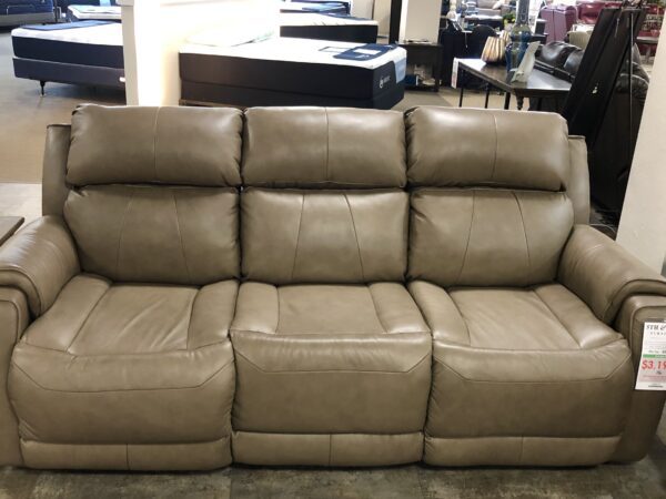 Safe Bet Leather Power Reclining Sofa