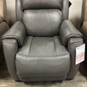 Safe Bet Leather Power Wall-Saver Recliner