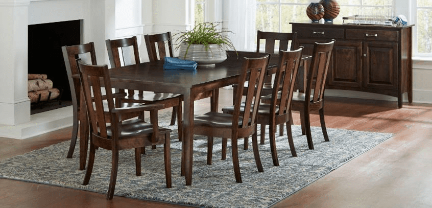 Amish Cherry Rectangle Dining Table