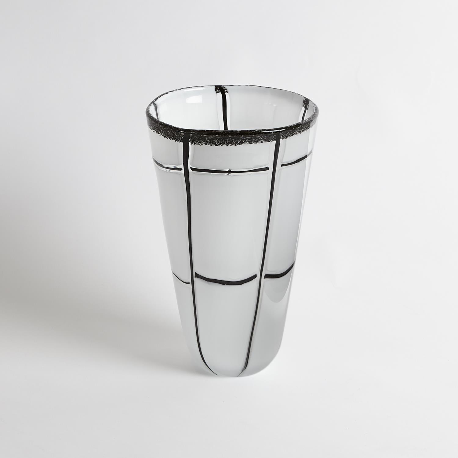 Abstract Grid Vase- Small