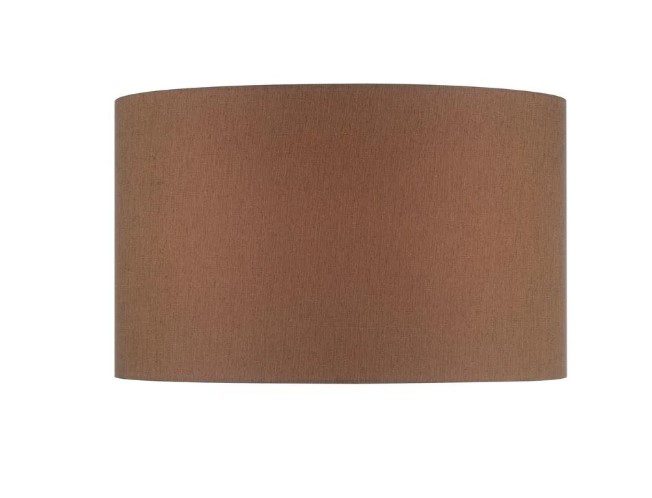 Brown Drum Fabric Shade