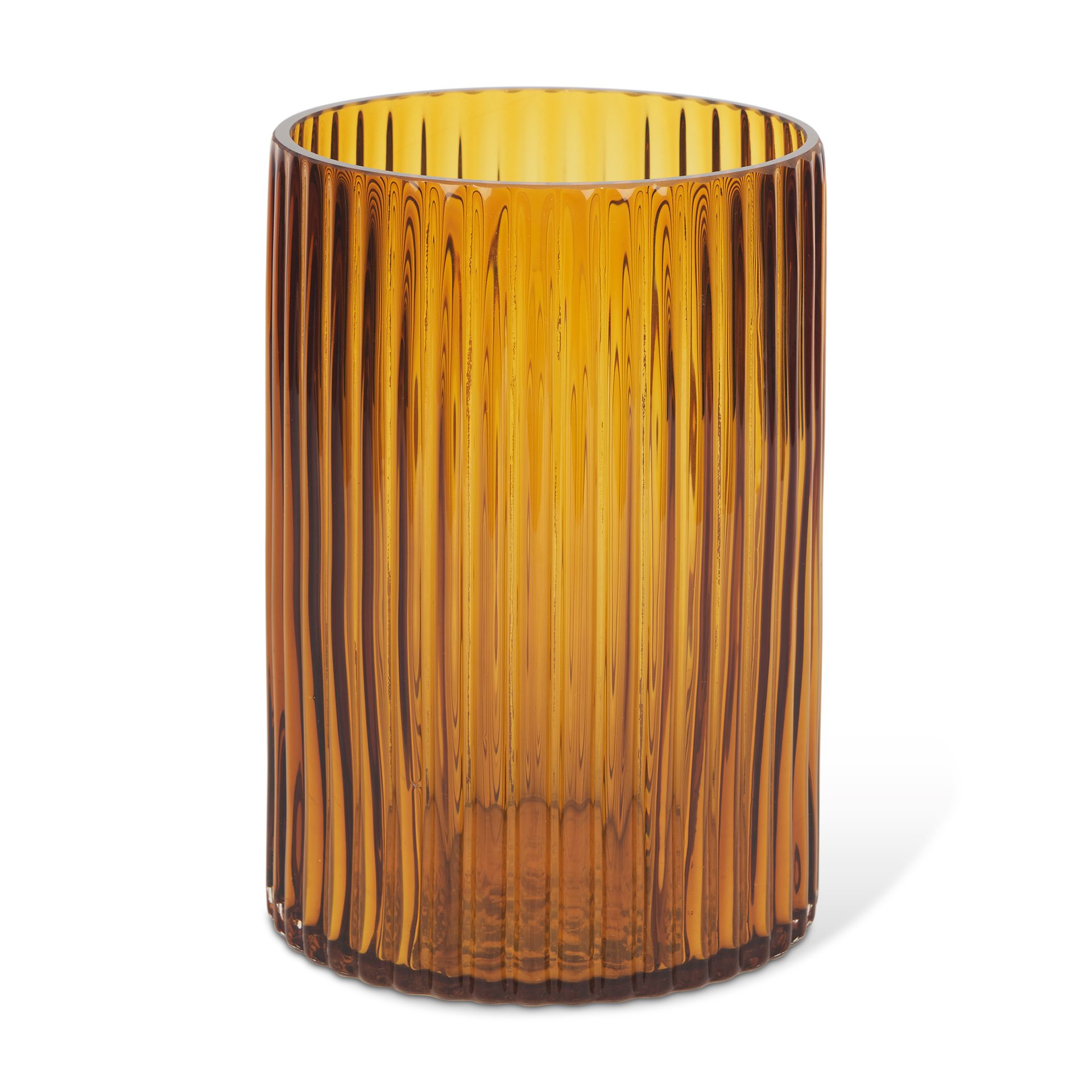 Dawn Short Amber Vase