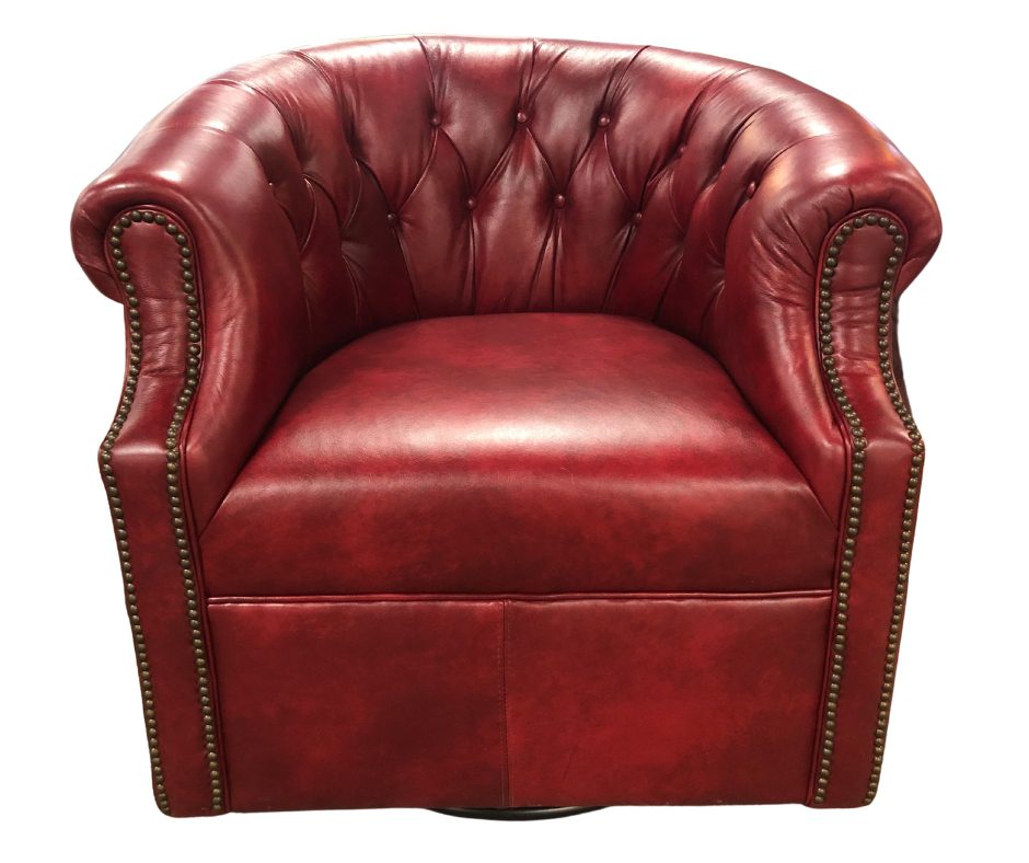 Heirloom Blaze Red Swivel Chair