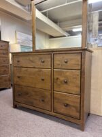 AF Shaker 6 Drawer Combo Dresser Tuscan Brown