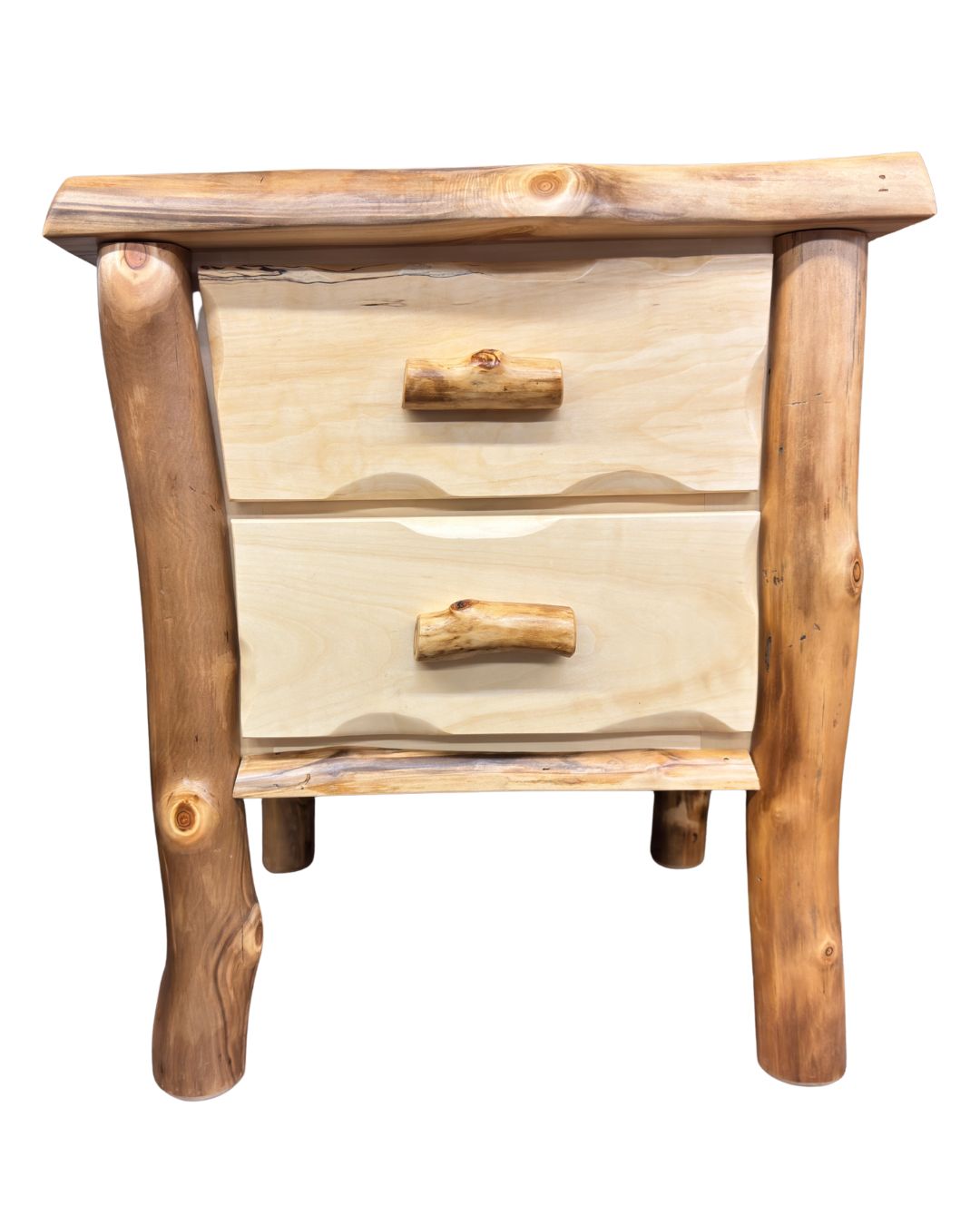 SR2DNS 2 DRAWER NIGHTSTAND Silver River 2 Drawer Nightstand - Image 1